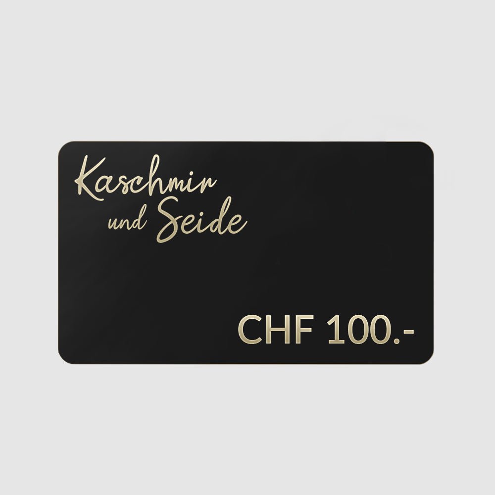 Buono Regalo - 100 CHF - KASCHMIR UND SEIDE