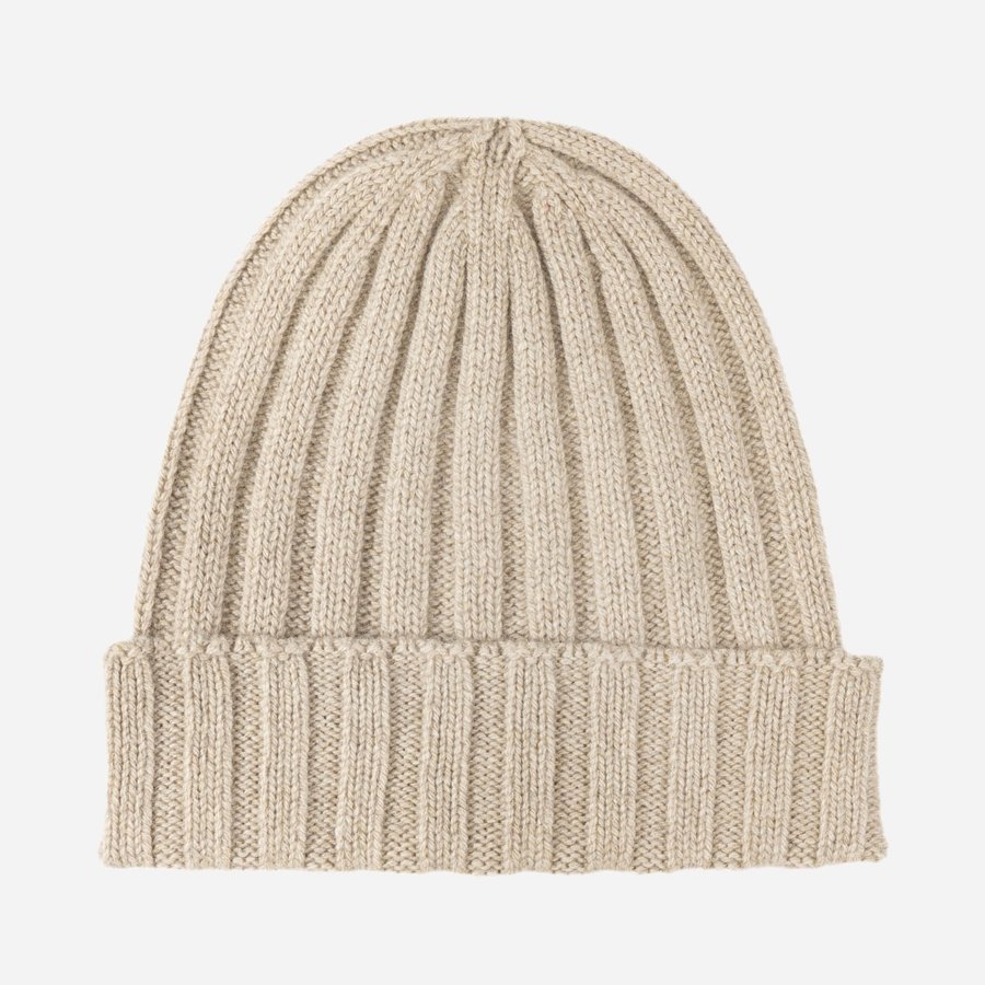 CAPPELLO BEANIE BEIGE - KASCHMIR UND SEIDE