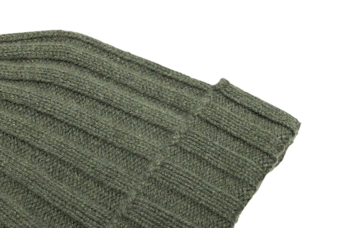 CAPPELLO BEANIE VERDE INGLESE - KASCHMIR UND SEIDE