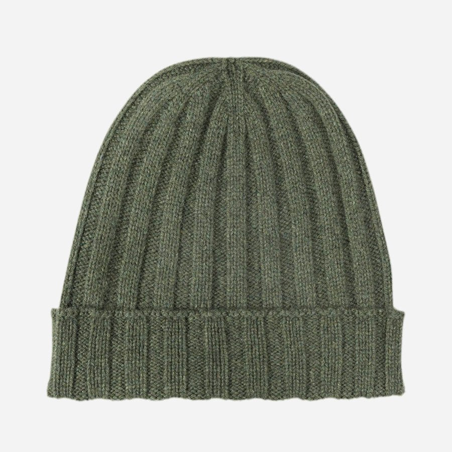 CAPPELLO BEANIE VERDE INGLESE - KASCHMIR UND SEIDE