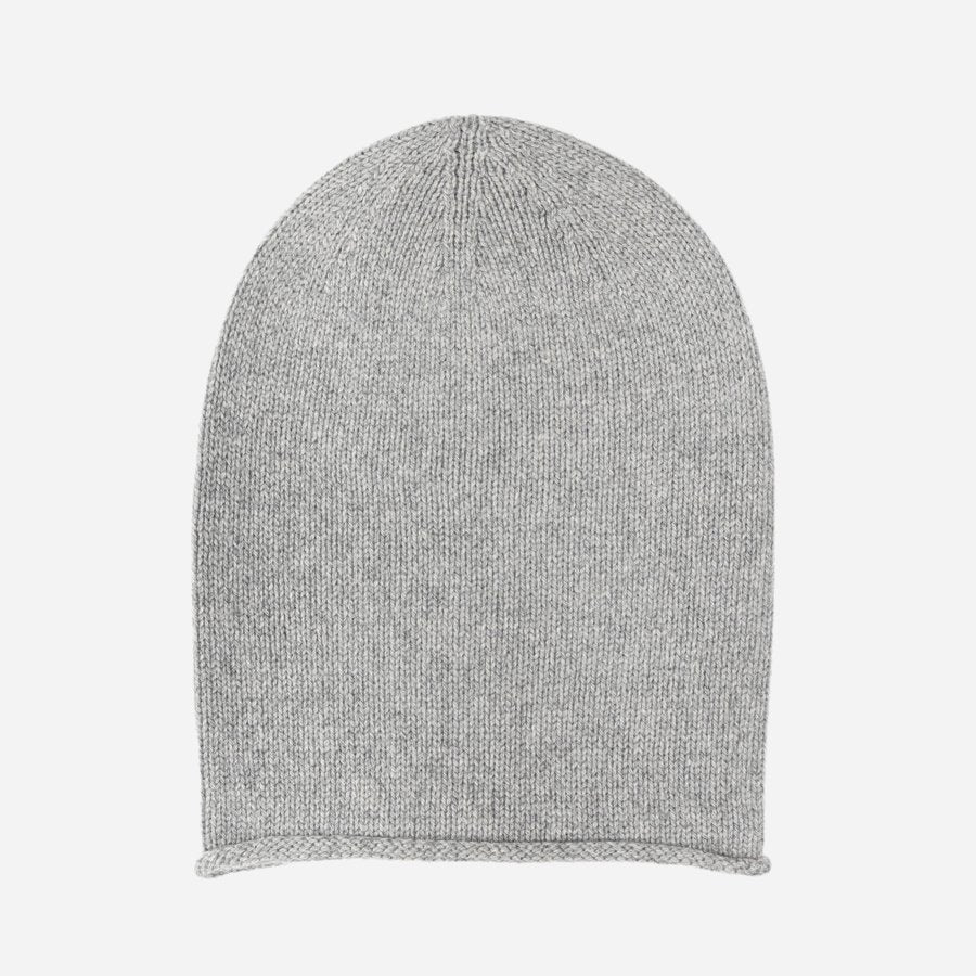 Cappello SLOUCHY Grigio Perla - KASCHMIR UND SEIDE